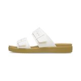 Crocs Brooklyn Buckle Low Damessandalen, Tan krijt, 36 EU