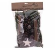 Mélange de décorations de Noël bleu plastique 98 cm