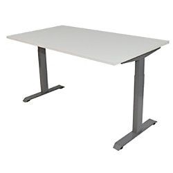 Euroseats Bureau Grijs, wit 620-840 x 1600 x 800 mm