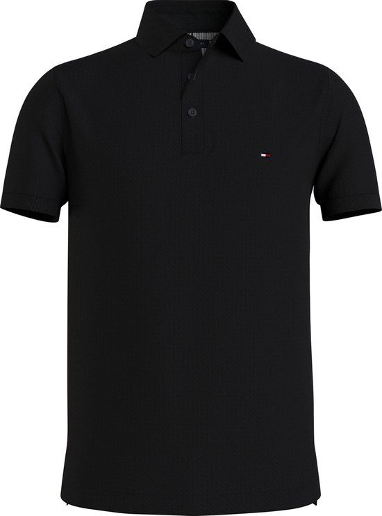 Tommy Hilfiger Core 1985 Slim Fit Polo - Black