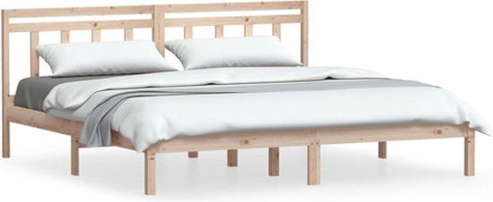 vidaXL Bedframe massief grenenhout 160x200 cm
