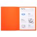 Exacompta - Ref. 410007E, pak van 100 stevige Forever® mappen 220 g/m2, mappen 100% gerecycled en Blue Angel-gecertificeerd, afmetingen 24 x 32 cm voor A4-formaat, oranje kleur