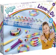 Totum Loom I do - loomset met tool en loom elastiekjes om armbandjes te maken - complete knutselset regenboogthema