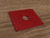 Parkside plaque de fixation ABS, plaque d'insertion, fraise, POF 1200 D3 défonceuse