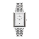 Dugena 4461078 Polshorloge Dames Zilverkleurig Staal Kwarts Wit Mineraalglas 3 ATM