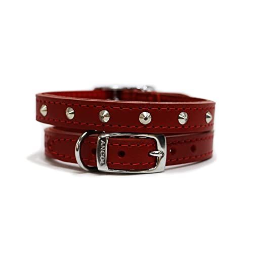 Heritage Leather Stitched Collar