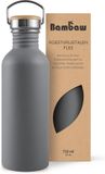 Bambaw Waterfles RVS 750ml Donkergrijs