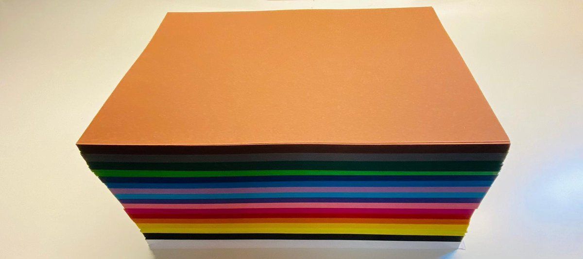 Folia Vouwbladen mini 5 x 5 cm 500 vel assorti