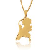 LGT JWLS LGT Jewels Heren Ketting Edelstaal Goudkleurig 60 cm