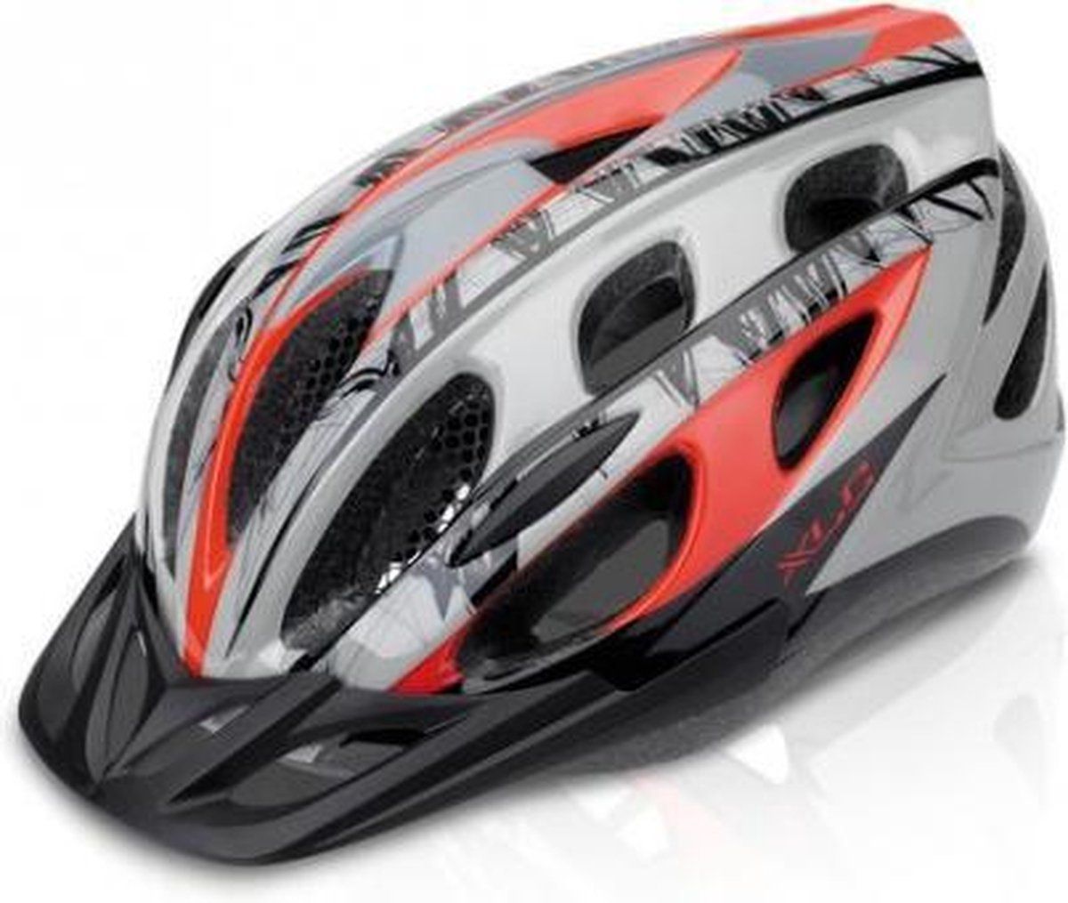 XLC fietshelm MTB - Ethnic - Rood/Grijs - BH-C18 - L/XL