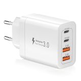 YISH Snelle Oplader USB C Charger 32W PD Snellader 4-Poorten USB C Stekker