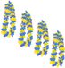 Merkloos 12x Blauw/gele hawaii slingers