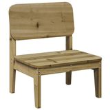 VidaXL Tuinstoel Grenenhout 60x52,5x72 cm