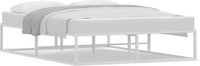 vidaXL Bedframe zonder matras, wit, 140 x 200 cm, metaal