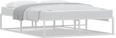 vidaXL Bedframe zonder matras, wit, 140 x 200 cm, metaal