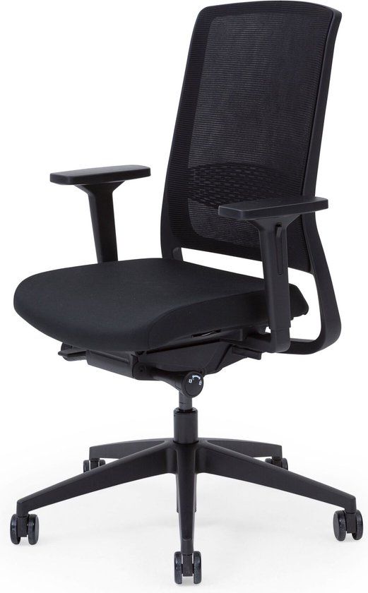 Gispen Zinn Smart Bureaustoel - Zwart - Mesh - 4D armleuning - NPR 1813 & EN 1335