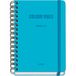 Dohe Schoolagenda 2025 2026 - Weekoverzicht, Formaat A5, Spaans en Engels, Dubbele Spiraalbinding, Elastieksluiting, Harde Kaft, 4 Stickervellen - COLOUR VIBES Cyaan