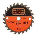 BLACK+DECKER A7525-XJ Zaagblad voor mini-cirkelzaag TCT 85 x 10 mm, 24 tanden, kunststof zaagsnede