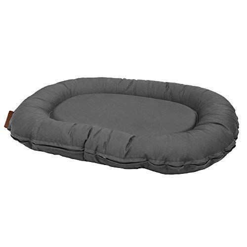 Croci Revenant Border - Hondenkussen - Grijs - 100 x 70 x 12 cm - Maat M