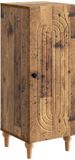 vidaXL Dressoir Oud hout 33 x 34,5 x 90 cm Bewerkt hout