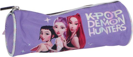 KPop Demon Hunters Etui Paars / Zwart Polyester