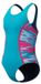 Speedo H-Boom Splice Muscleback 1 Piece Fille Maillot de bain de sport - Turquoise/Rose