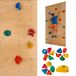 Create for you® – Mur d'escalade pour enfants, fabriqué en France, avec 5 prises, équipement de fitness pour la maison, jouet d'activité pour enfants, dimensions 120x60 cm