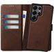 Rosso Elite Samsung Galaxy S25 Ultra Hoesje MagSafe Book Case Leer Bruin
