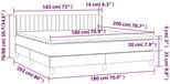 vidaXL Boxspringbed met matras, fluweel, donkergrijs, 180x200 cm