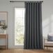 HPD Half Price Drapes Verduisteringsgordijn van linnen (1 paneel), 254 x 213 cm, donkergrind