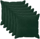 vidaXL - Kussensloop - 6 stuks - Donkergroen - 55 x 55 cm - Katoensatijn