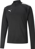 PUMA teamLIGA 1/4 Zip Top Homme shirt de sport - Puma Black-Puma White
