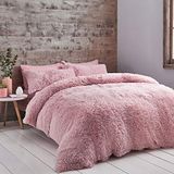 Catherine Lansfield Snoezig eenpersoons dekbedset, roze (blush)
