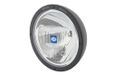 HELLA 1F8 007 560-041 Halogeen/Halogeen-Verstraler - Luminator Metal - 24/12V - Rond - Referentiegetal: 37.5 - Geschroefd - Lampglas met patroon - Lenskleur: Transparent - Kabel: 800mm - rechts/links