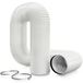 Tuyau d'évacuation tuyau de ventilation PVC Blanc - 120 mm x 3 m - Avec 2 colliers de serrage
