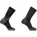 Salomon X Ultra Access Crew Socks | 2-Pack | Maat M / 39-41 - Antraciet / Zwart