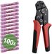 TRU COMPONENTS TC-13448588 Stootverbinder Met krimpkous 0.5 mm² 1.5 mm² Volledig geïsoleerd Rood 100 stuk(s)