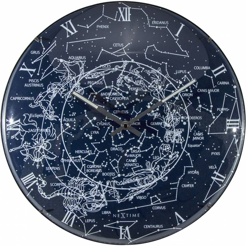 NeXtime 3165 Wandklok - 35cm - Blauw