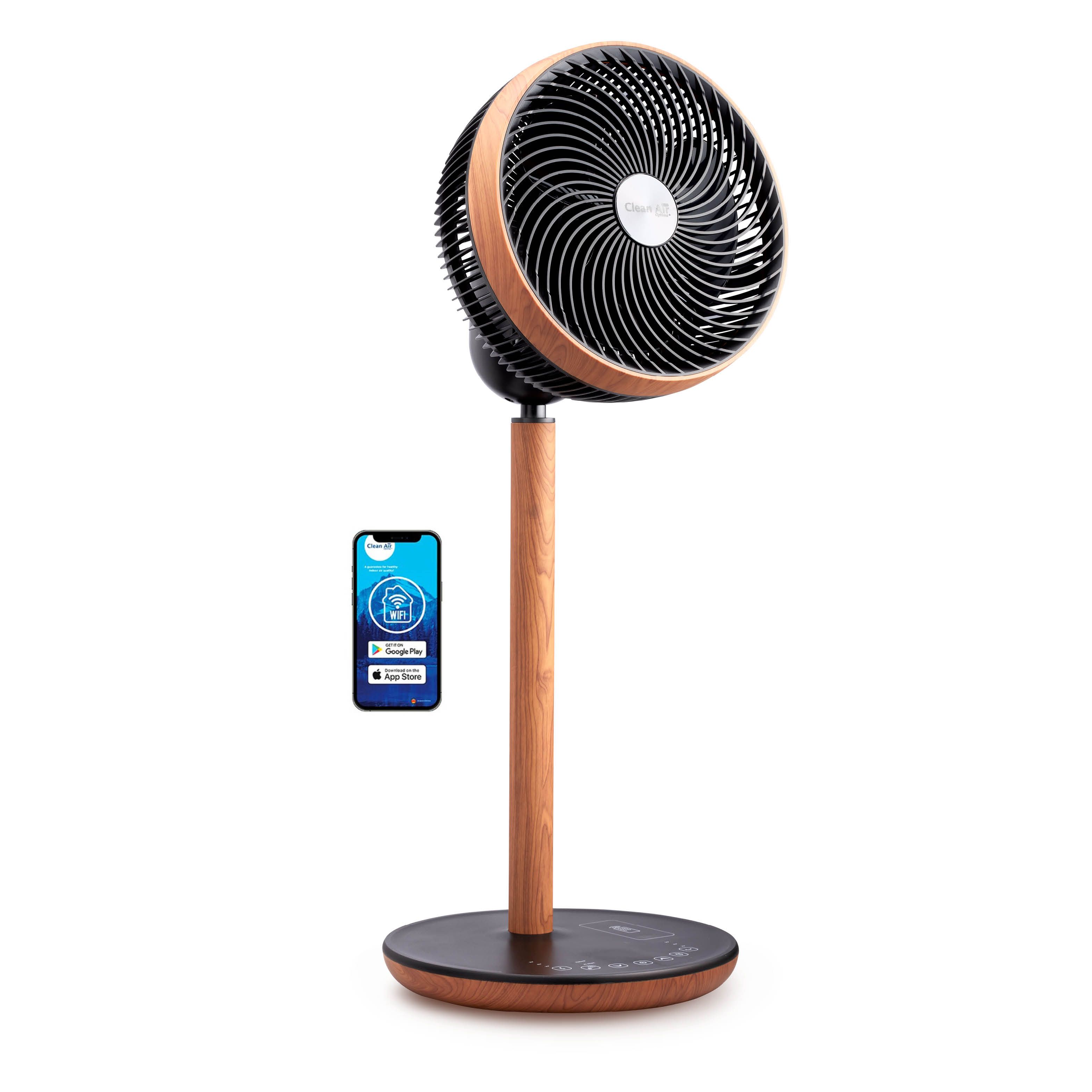 Clean Air Optima CA-408 Smart - Wood Design Circulator Fan - 10dB - WiFi - App Control - 2024