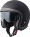 GMS-Moto Ride, casque ouvert, Mat Noir/Gris, M