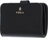 Furla Leren Portemonnee Camelia Compact Wallet Nero Zwart