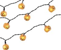 Merkloos / Sans marque Espa Nv Halloween LED lichtsnoer pompoen - 165 cm - batterijen - voor binnen