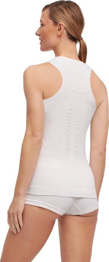 FALKE Dames Baselayer Shirt Warm - Wit (White 2860) - Maat M
