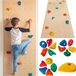 Create for you® – Mur d'escalade pour enfants, fabriqué en France, avec 5 prises, équipement de fitness pour la maison, jouet d'activité pour enfants, dimensions : 75x75 cm