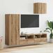 Maison Exclusive - Meuble TV, 4 pièces, placage bois aspect chêne Artisan