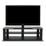 Furinno THE Entertainment Center TV Stand modern Short 43.3"(W) x13.4"(H) x13.1"(D) zwart