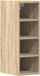 vidaXL Bovenkast 20x29,5x60 cm bewerkt hout sonoma eikenkleurig