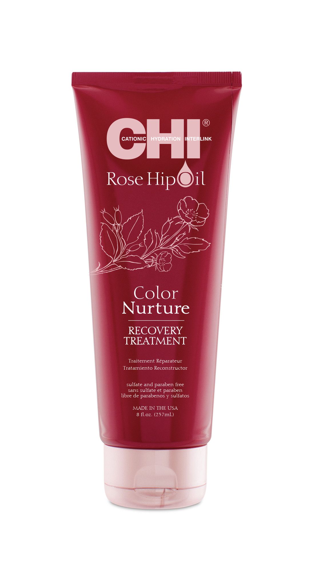 CHI Rose Hip Oil Color Nurture Recovery Treatment Masker Gekleurd Haar 237ml
