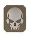 Mil-Tec 3D Skull PVC patch met klittenband Large Olive