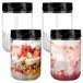 Botes hermétiques en verre, lot de 4 pour le stockage des aliments